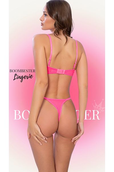 BoomBester Σετ εσώρουχα σουτιέν με κέντημα με μοτίβο από τούλι δαντέλα-Συλλογή Sweety