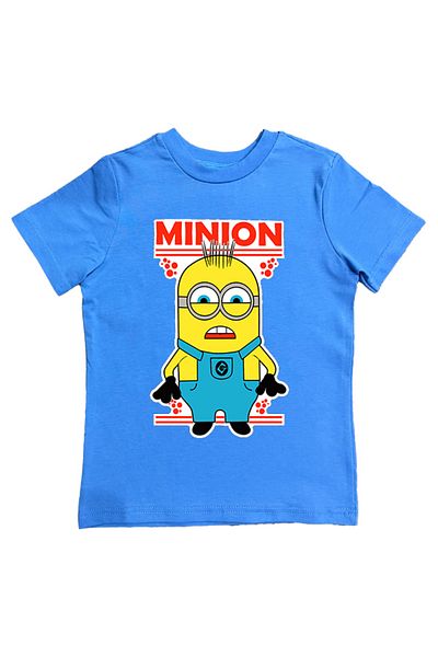 Minions Children's Summer T-Shirt - Printed, Cotton Combed