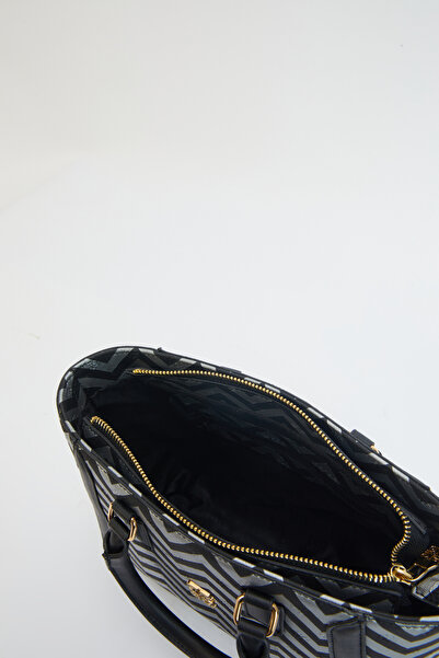 Pierre Cardin Silver Black Women's Shoulder Bag 05PO24Y1966