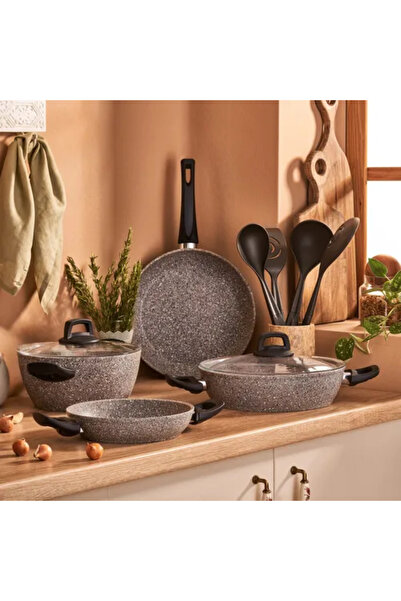 Emsan Olinda 6 Parça Granit Tencere Seti