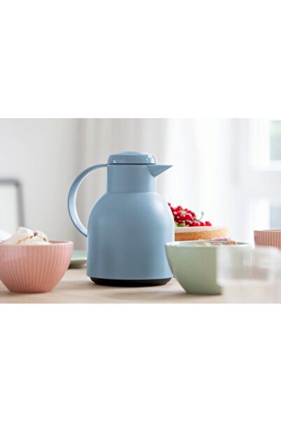 TEFAL Samba Powder Paslanmaz Çelik Isı Yalıtımlı 1 Litre Termos [Mavi] - 3100600093