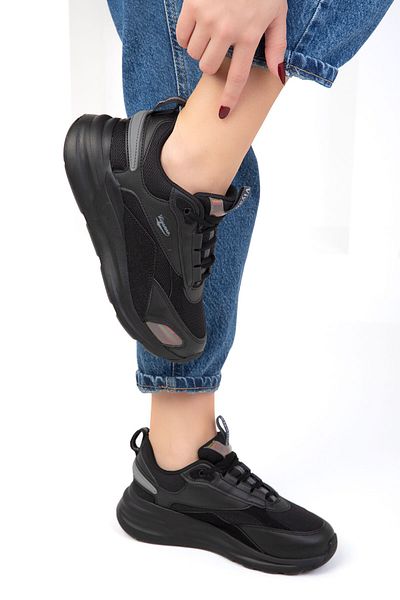 SOHO Black-Black Women's Sneakers 18867
