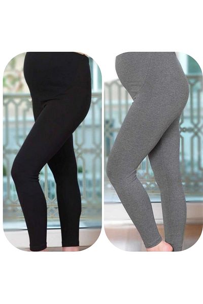 Şahinler Maternity and Maternity Leggings - 2 Pieces cotton quality product mb3041 S-M-L-XL