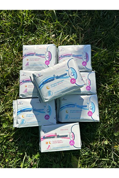 Tiens وسادة نسائية صحية من Airiz، عبوتان، 30 قطعة يوميًا، 3 عبوات، 8 قطع ليلا...