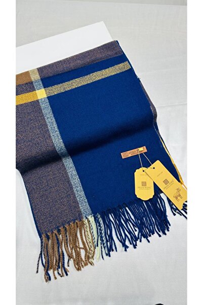 AWAM SILK شال منقوش من الصوف الناعم المزخرف وشال كتف 190*65