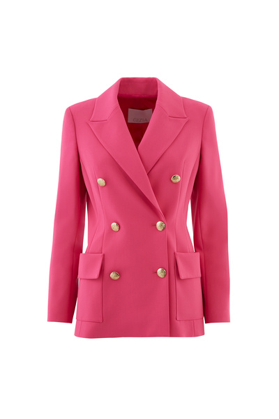 GİZİA Gold Düğme Detaylı Pembe Ceket