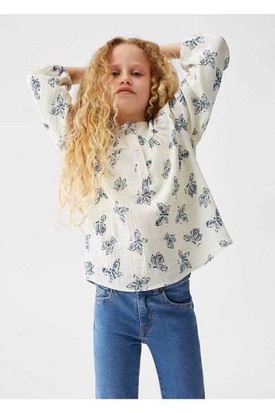 MANGO Kids Halenka s potiskem motýla