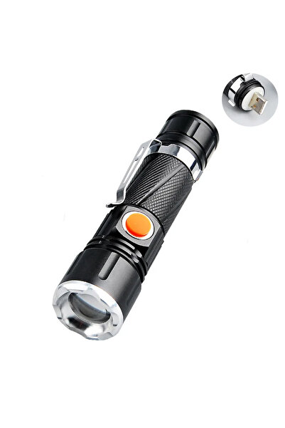 Watton P50 Led Şarjli Mıknatıslı Usb El Feneri Watton Wt-622