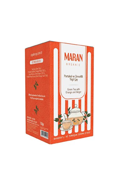 MARAN Portakallı ve Zencefilli Yeşil Çay 150Gr