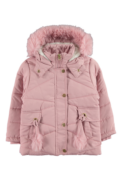 Civil Girls Girl's Hooded Coat 2-5 Years Old Powder