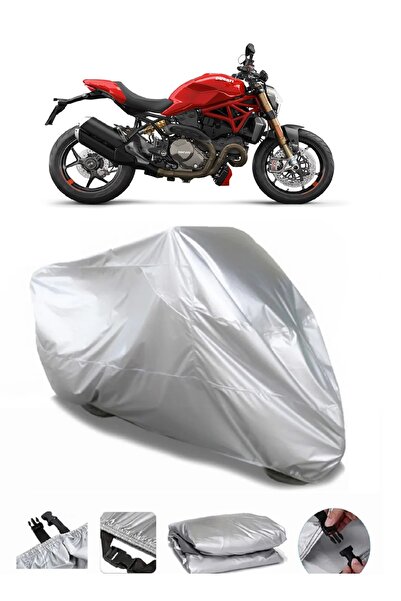 AUTOLION مشمع دراجة نارية باللون الرمادي متوافق مع Ducati Monster 1200 S عالي...
