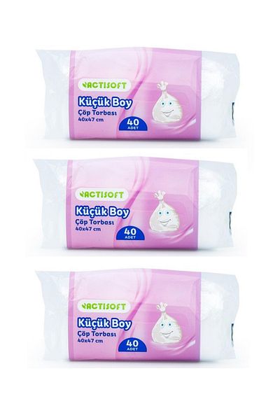actisoft Small Size Garbage Bag (3 Pieces) 40 Pieces