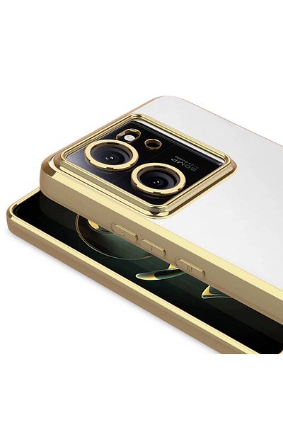 Fibaks غطاء لامع لهاتف Xiaomi Mi 13T -13T Pro متوافق مع عدسة الكاميرا مع شعار شعار ملون شفاف