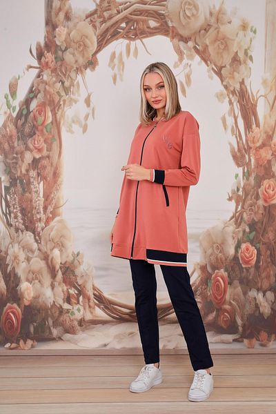 WestBound Hijab Daily Sports Διπλό Σετ Salmon
