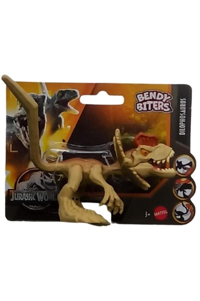 JURASSIC WORLD DILOPHOSAURUS Küçük Bendy Biters Bükülebilir Figür Mattel Bükü...