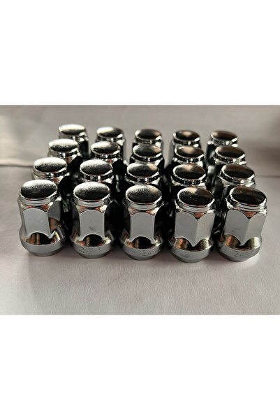 OEM Aa17 12x1.25 Universal  Uyumlu Krom Bijon Somunu 20'li Set