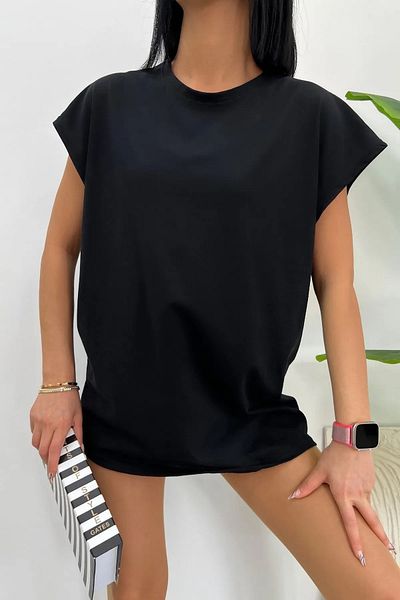 AY MONTANA tricou negru cu mânecă 0 mărime mare
