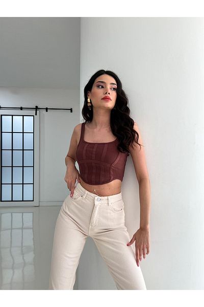 Geppetto Ψηλόμεσο Μπεζ Colorfast Γυναικείο Jean - Mom Mold