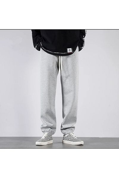 FUNSTYLE Ανδρικό πάτο αθλητικής φόρμας σε γκρι ελαστικό πόδι