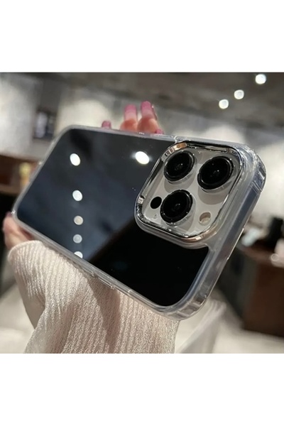 OVADA İphone 13 Pro Uyumlu Full Ayna Görünümlü Premium Kılıf