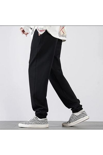 FUNSTYLE Ανδρική φόρμα μαύρης ελαστικής φόρμας στο κάτω μέρος