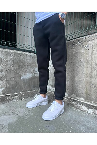 FİTGO Ανδρική φόρμα αθλητικής φόρμας σε μαύρο χρώμα από καουτσούκ