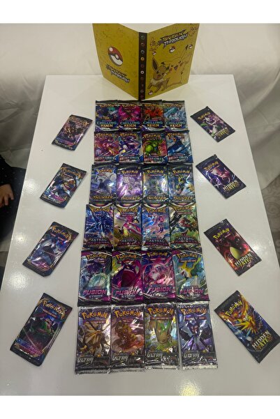 Abetto Market Pokemon Game Card Set 8 Series in One 32 Pack Game Cards and Po...