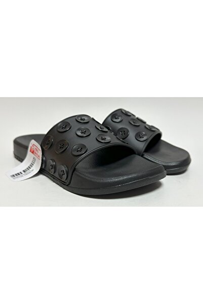 GEZER Anatomical Sole Button Detailed Soft Plastic Extra Light Women's Pool Sea Beach Home and Street Slippers