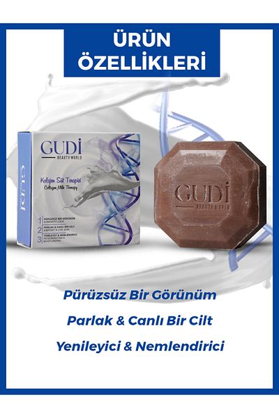 Gudi Collagen Content & Milk Therapy Skin Care Soap 120 gr 2 pieces
