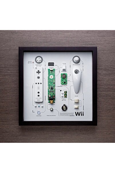 NinaStore Nintendo Wii Controller  Çerçeveli Sanat Lüks Hediye