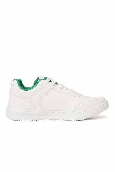 hummel Unisex Λευκά-Πράσινα Αθλητικά Παπούτσια ACCESS PU Unisex Sneaker Παπούτσια 900325 -9208-1ΛΕΥΚΟ