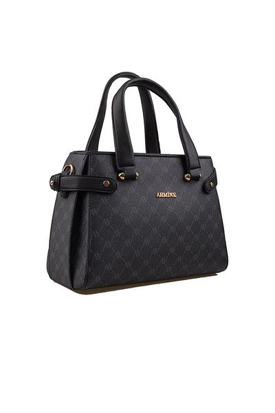 Armine Black Medium Size Dotted Women's Casual Bag
