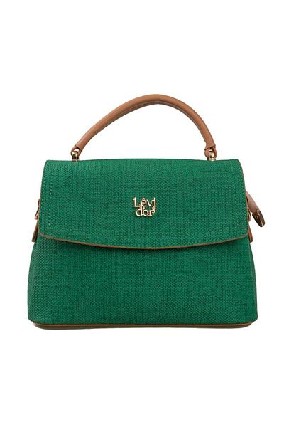 Levidor Green Tan Women's Casual Handbag