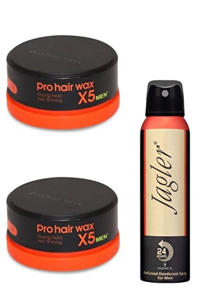 Morfose Men Prohair X5 Turuncu Wax 150ml Vax 2 Adet + Jagler Deodorant 150ml