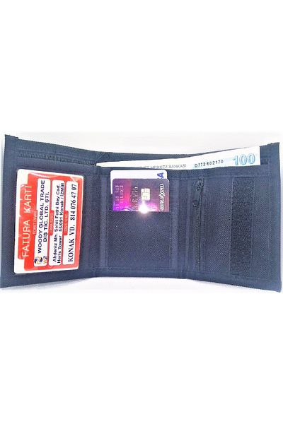 ATA TANITIM Ataturk Signed Very Stylish Sports Fabric Wallet with Crystal Ata Keychain
