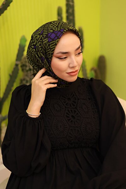 Silk Home Mısır Desen Soft Pamuk Eşarp