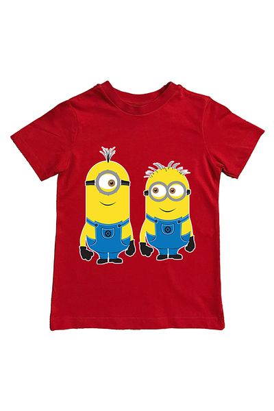 Minions Children's Summer T-Shirt - Printed, Cotton Combed