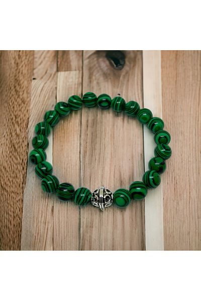 eHediyecim Capricorn Zodiac Body Repair Stone - Malahit Natural Stone Bracelets