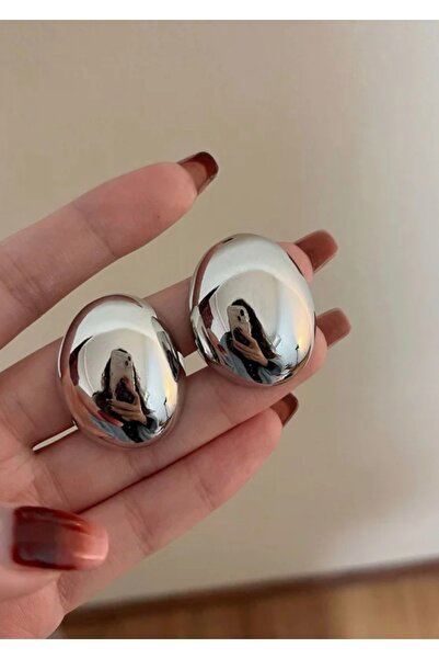 monalisatoka Kadın CLEO Büyük Boy Gümüş Küpe