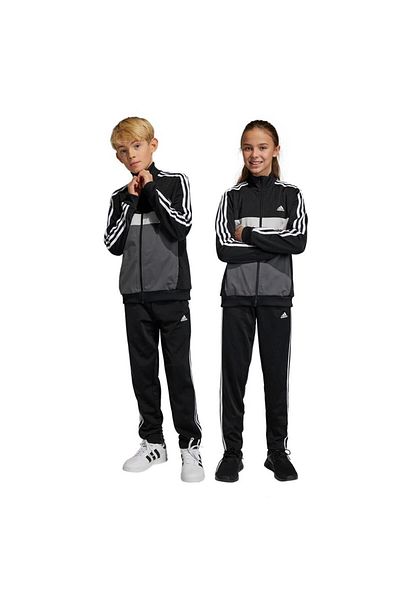 Adidas tracksuit hotsell kids black