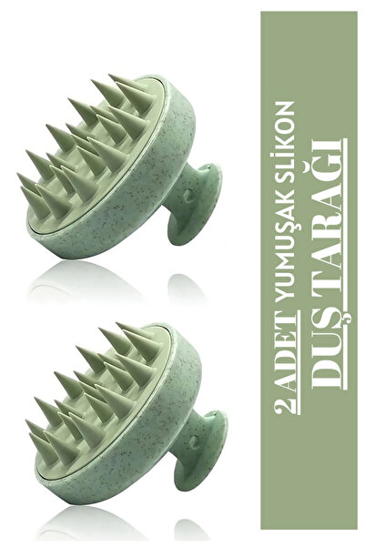 Nofella قطعتان من مشط الدش ومشط العناية بالشعر ومشط تدليك بطرف سيليكون ناعم