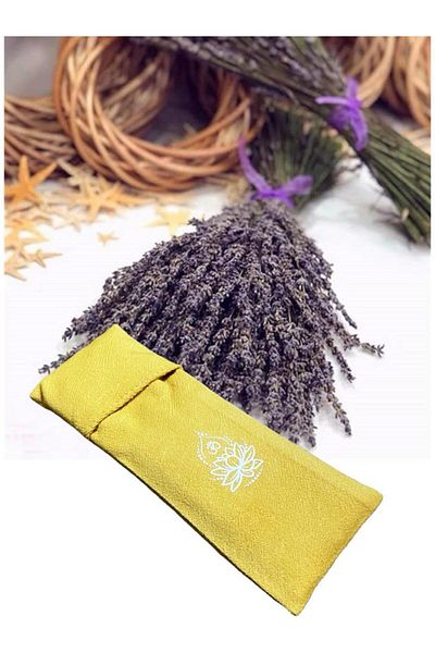YOGAEZO Pernă pentru ochi yoga - Pernă pentru ochi yoga cu flori de lotus lavandă - Plasture pentru ochi relaxant pentru yoga