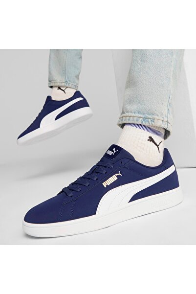 Puma Smash 3.0 Buck Unisex Navy Blue Sneaker
