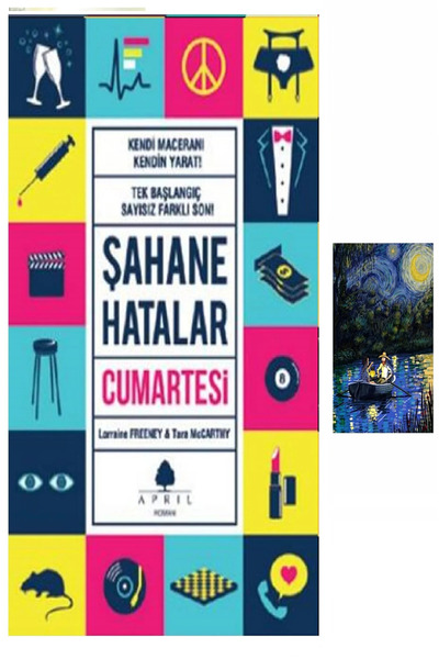 puslurotalar Şahane Hatalar 4 - Cumartesi (Koleksiyon Kitap) + Mavi Gece Stiker
