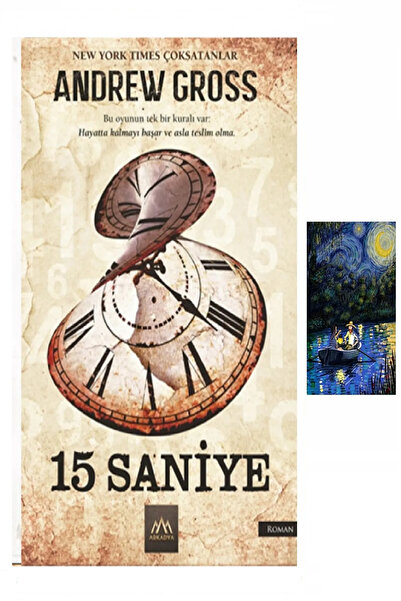 puslurotalar 15 Saniye - Andrew Gross (Koleksiyon Kitap) + Mavi Gece Stiker
