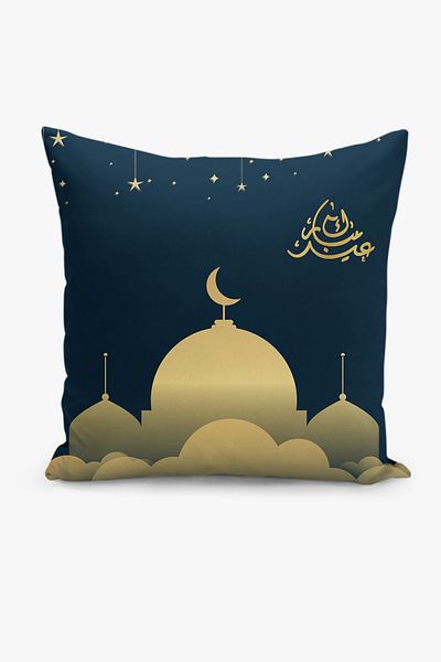 Filamente Ramadan Patterned Double Sided Digital Printed Throw Pillow Cover - Ramadan