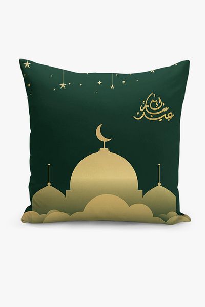 Filamente Ramadan Patterned Double Sided Digital Printed Throw Pillow Cover - Ramadan