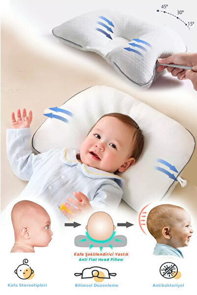 Urz Store Bebek Yastığı Düz Kafa Yastığı Bebek kafa Yastığı Ayarlanabilir Düz...