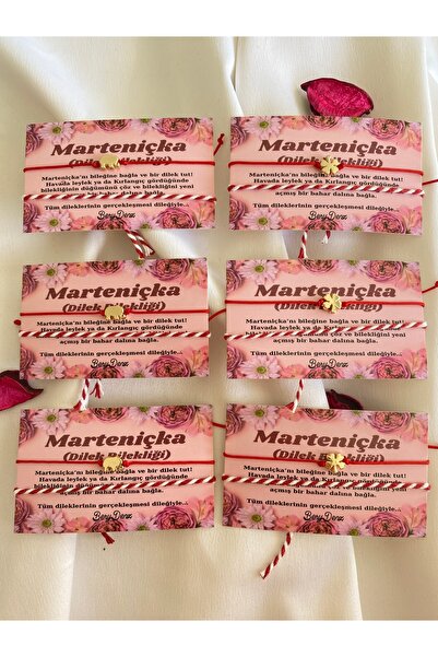 BeryDenz 6 Adet Fil Yonca Ve Marteniçka Dilek Bilekliği Seti(KARTLI HEDİYE PA...