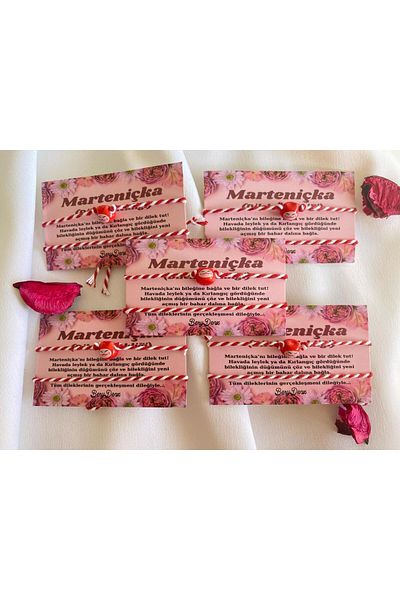 BeryDenz 5-Piece Red Maneki Nekolu Marteniçka Bracelet (WITH CARD GIFT PACKAGE)